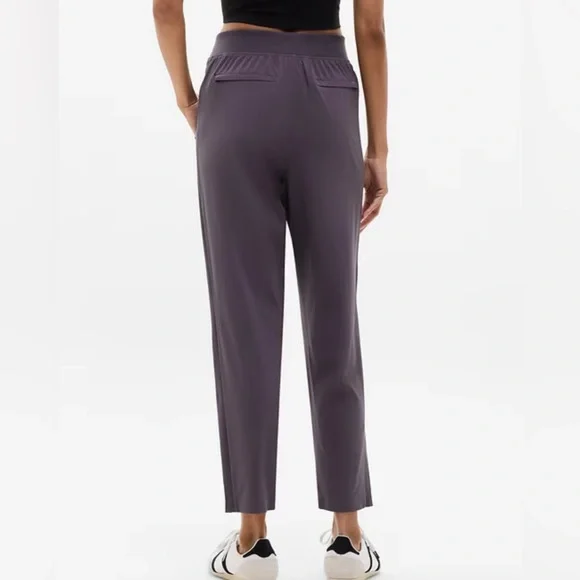 Athleta Brooklyn Mid Rise Ankle Pants Twilight Gray Size 6 Travel Athleisure - Picture 2 of 7